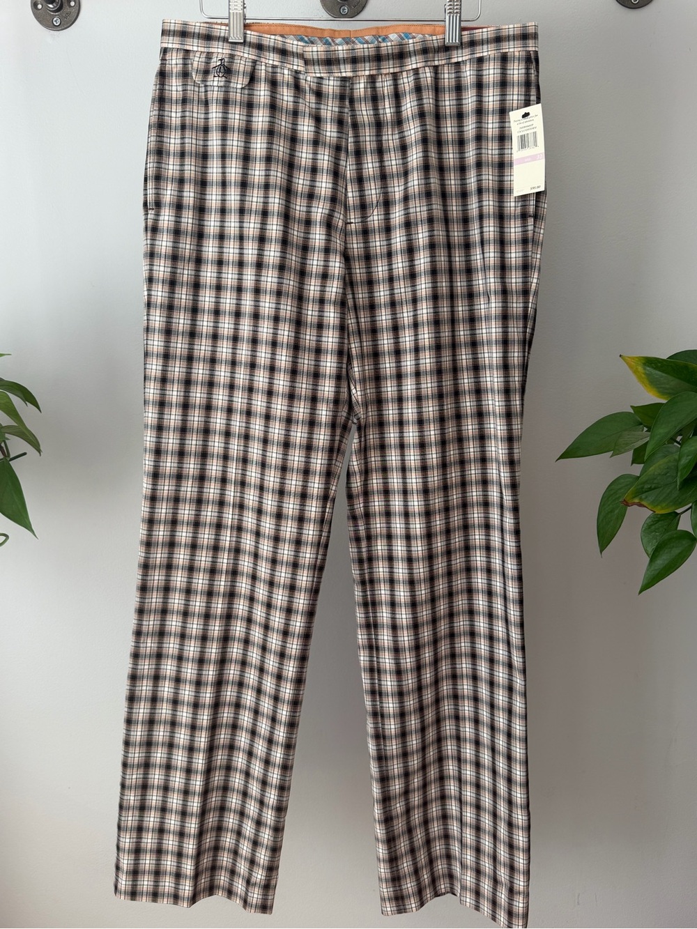 NWT Original Penguin by Munsingwear Men's Plaid Straight-Leg Golf Pants | 32/32